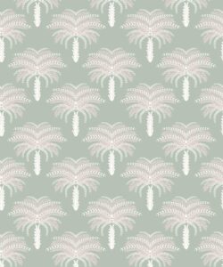 Desert Palm Wallpaper • Seafoam • Swatch