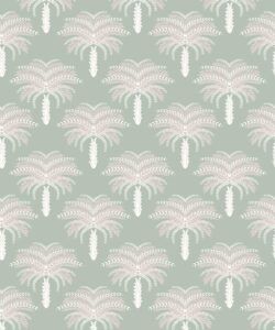 Desert Palm Wallpaper • Seafoam • Swatch