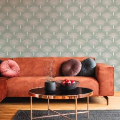 Desert Palm Wallpaper • Seafoam • Insitu