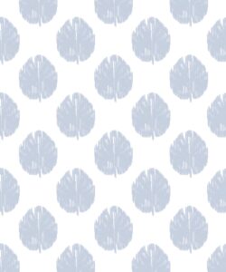 Fans Wallpaper • Dusty Blue • Swatch