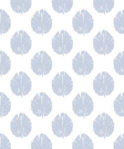 Fans Wallpaper • Dusty Blue • Swatch