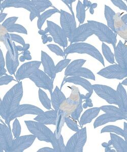 Pheasant Wallpaper • Classic Blue • Swatch