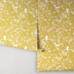 Vintage Floral Wallpaper • Antique Moss • Rolls