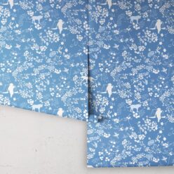 Vintage Floral Wallpaper • Classic Blue • Rolls