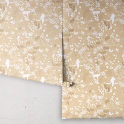 Vintage Floral Wallpaper • Honey Peach • Rolls