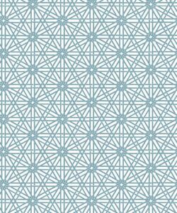 Marrakesh Wallpaper • Bosco Blue • Swatch