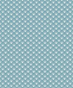 Scallop Wallpaper • Bosco Blue • Swatch