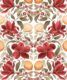 Lemons & Magnolia Wallpaper • Crimson & Olive • Swatch