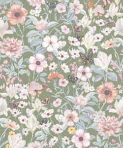 Barney Vintage Wallpaper • Meadows Light Linen • Swatch