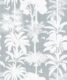 Cockatoo Palms Wallpaper • Bay Linen • Swatch