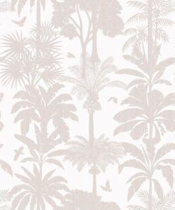 Cockatoo Palms Wallpaper • Dew Waters • Swatch