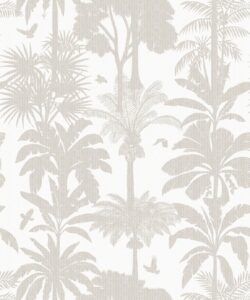 Cockatoo Palms Wallpaper • Raya Waters • Swatch