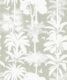 Cockatoo Palms Wallpaper • Sage Linen • Swatch