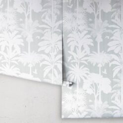 Cockatoo Palms Wallpaper • Stella Linen • Rolls