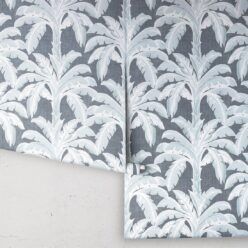 Havana Banana Wallpaper • Bee Denim Linen • Rolls