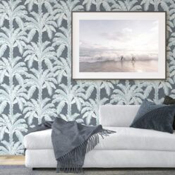 Havana Banana Wallpaper • Bee Denim Linen • Insitu