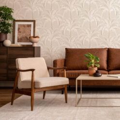 Havana Banana Wallpaper • Plaster Natural • Insitu