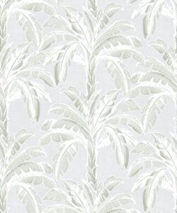 Havana Banana Wallpaper • Silver Leaf • Swatch