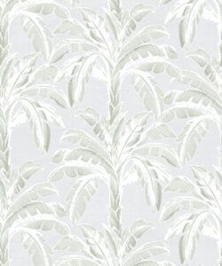 Havana Banana Wallpaper • Silver Leaf • Swatch