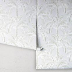 Havana Banana Wallpaper • Silver Leaf • Rolls