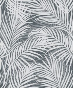 Laguna Palms Wallpaper • Denim • Swatch