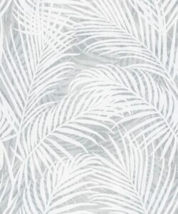 Laguna Palms Wallpaper • Gemma Blue • Swatch