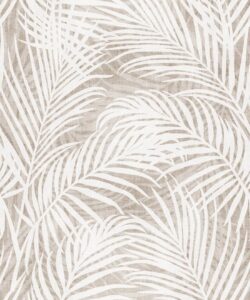 Laguna Palms Wallpaper • Vintage Wheat • Swatch