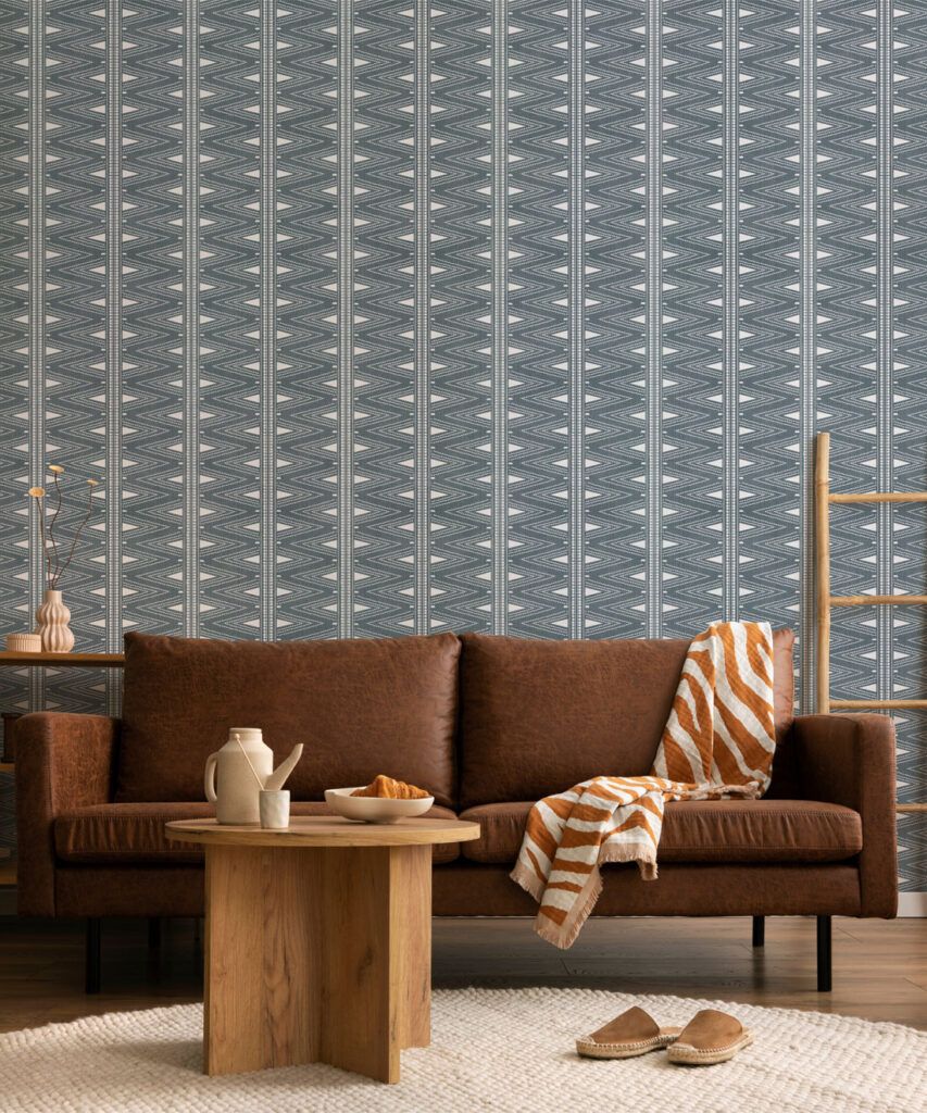 Mojave Village Wallpaper • Worxs Linen • Insitu