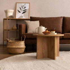 Mrs Jones Chevron Wallpaper • Blush • Insitu