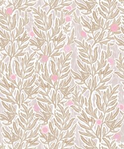 Linen Seagrass Wallpaper • Blush • Swatch