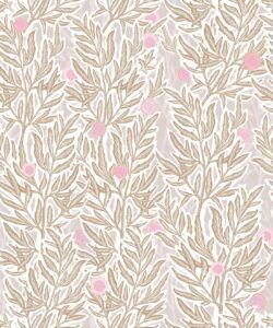 Linen Seagrass Wallpaper • Blush • Swatch