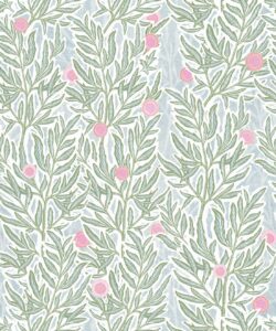 Linen Seagrass Wallpaper • Forest Papaya • Swatch