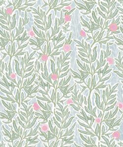 Linen Seagrass Wallpaper • Forest Papaya • Swatch