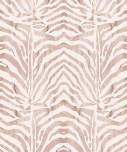 Zebra Wallpaper • Papaya Blush • Swatch