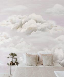 Serenity Mural Wallpaper • Cloudy Sky Mural • Milton & King USA