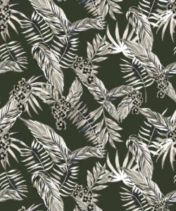 Cooktown Orchids Wallpaper • Ivy Green • Swatch