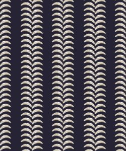 Travelling Vine Wallpaper • Indigo • Swatch