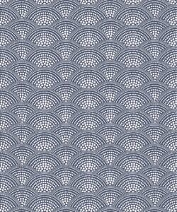 Dot Scallop Wallpaper • Riverbank • Swatch
