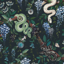 Snake Charmer Wallpaper • Lagoon • Swatch