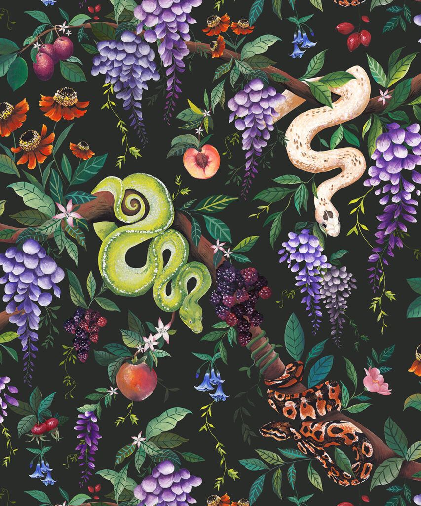 Snake Charmer Wallpaper • Original • Swatch