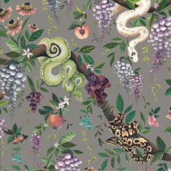 Snake Charmer Wallpaper • Stone • Swatch