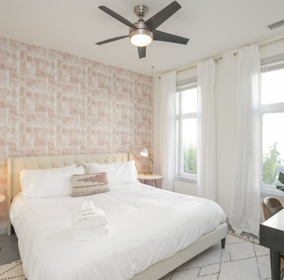 Boots Up Nashville • White & Pink Bedroom