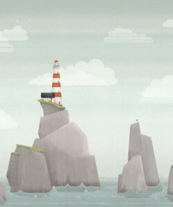 Lighthouse Mural • Original • Swatch