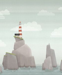 Lighthouse Mural • Original • Swatch