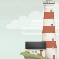 Lighthouse Mural • Original • Scale