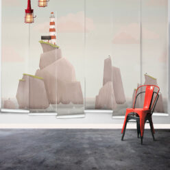 Lighthouse Mural • Sunset • Rolls