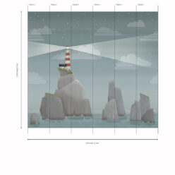 Lighthouse at Night Mural • Panels