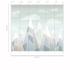 Mountains Mural • Cool • Panels