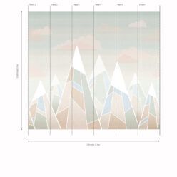 Mountains Mural • Warm • Panels