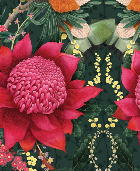 Australia II Colorway Waratah in Medley Evergreen